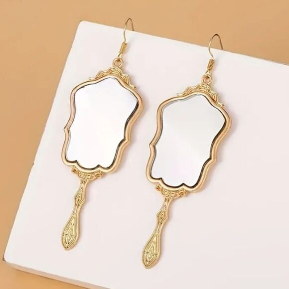 Mirror Earrings - Picture 1 of 3